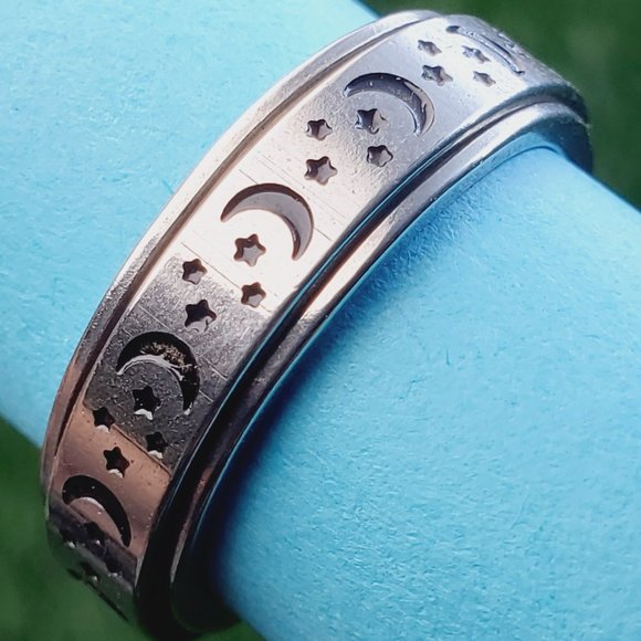 Jewelry - "5MM Stainless Steel Unisex Spinner Ring, AAAQL1018